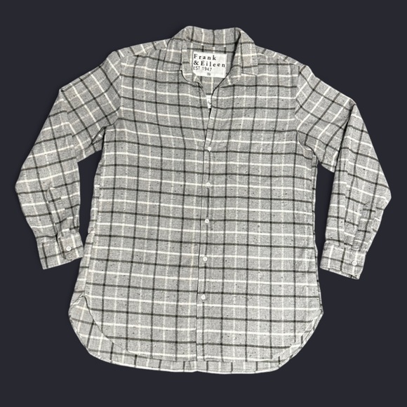 Frank & Eileen Tops - Frank & Eileen Classic Gray Checkered Shirt 🇮🇹 Italian-woven magic